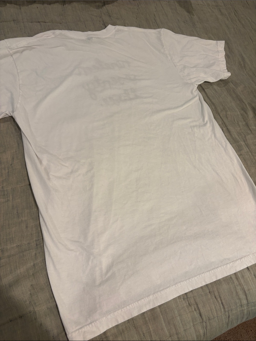 White Lingua Franca XL Tee with 'nineteen seventy three' embroidery - Picture 5 of 6